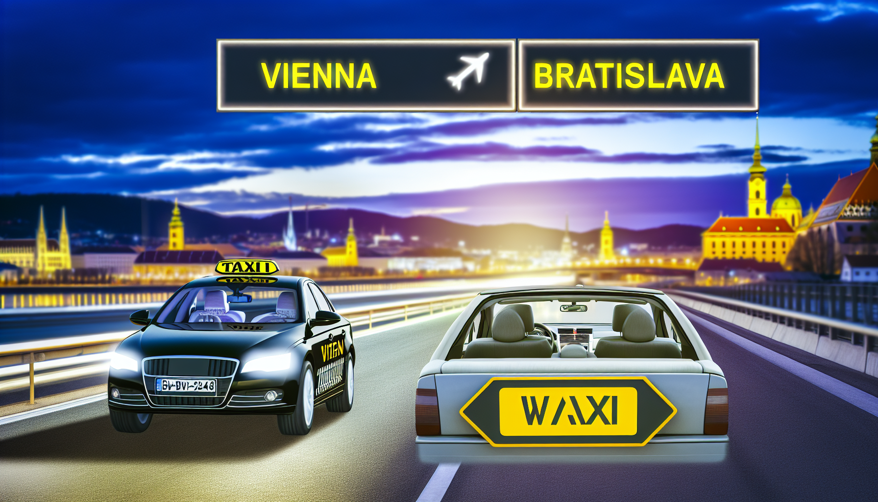 Pohodlné a rýchle taxi Vienna to Bratislava každý deň